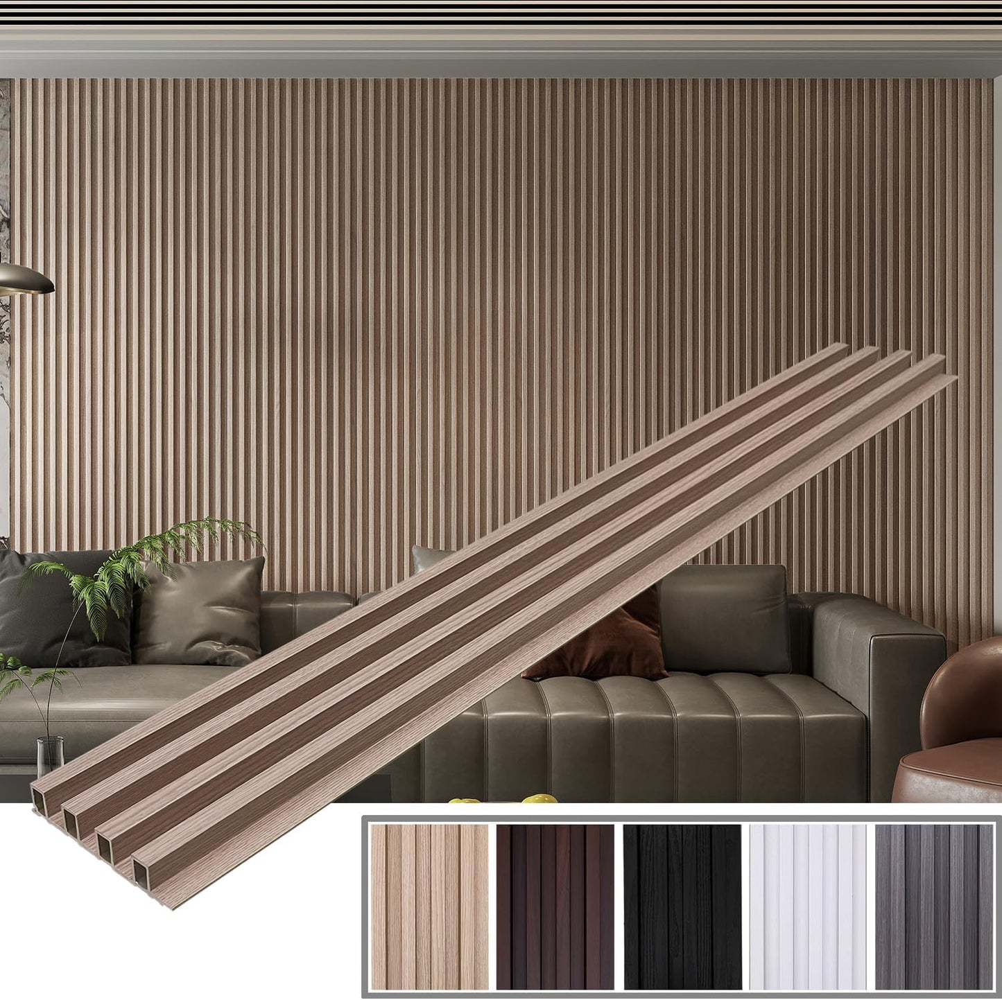 WPC Fluted 3D Wall Panels