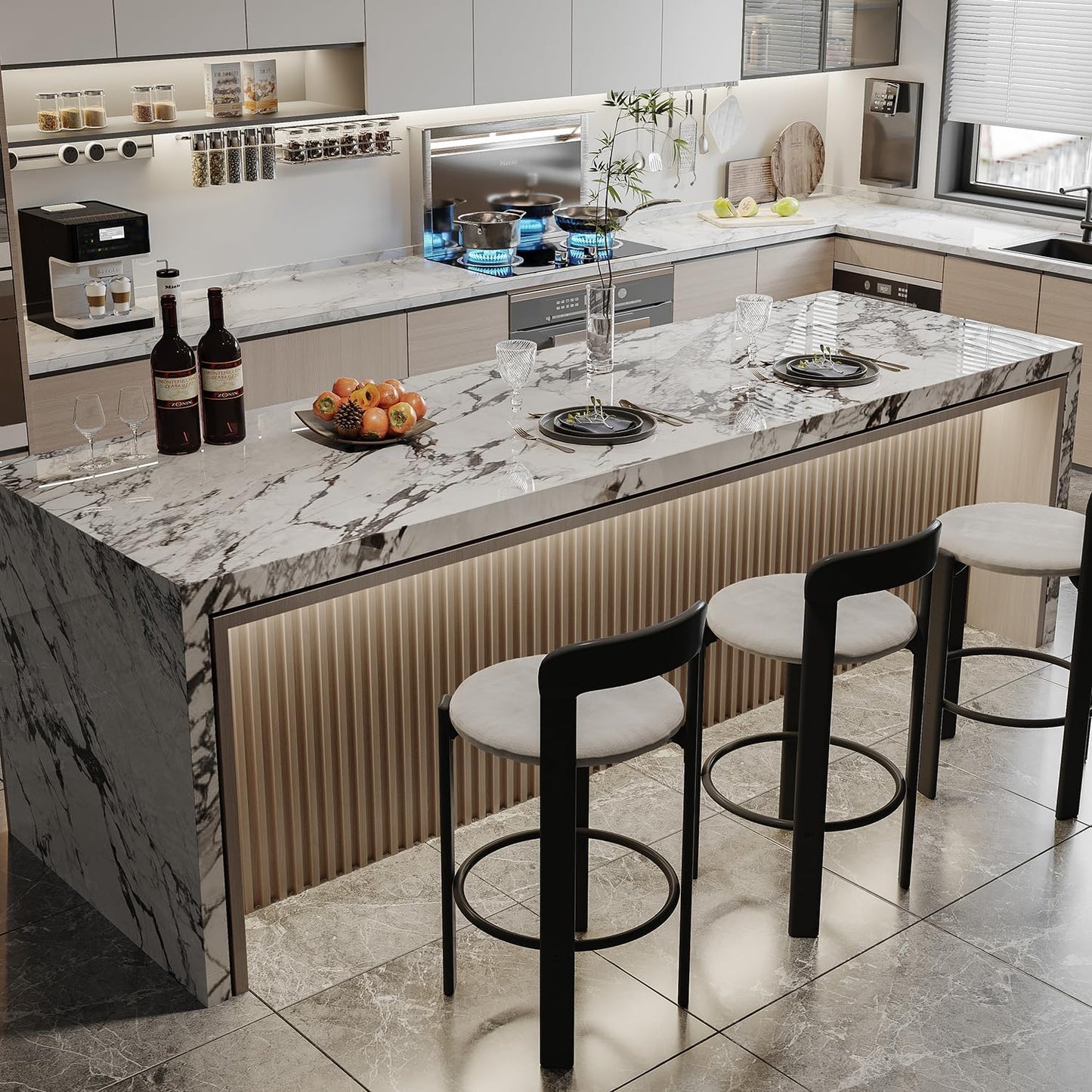 WPC Fluted 3D Wall Panels