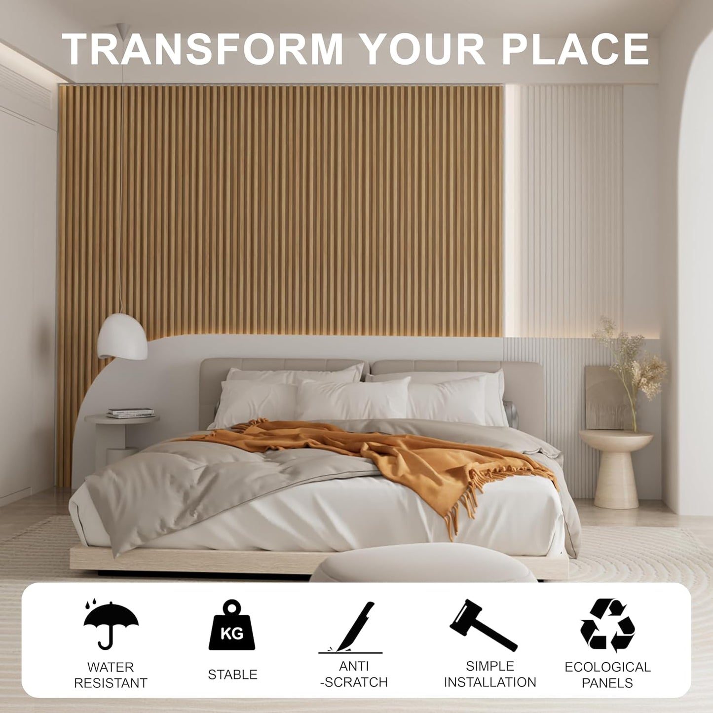 WPC Fluted 3D Wall Panels