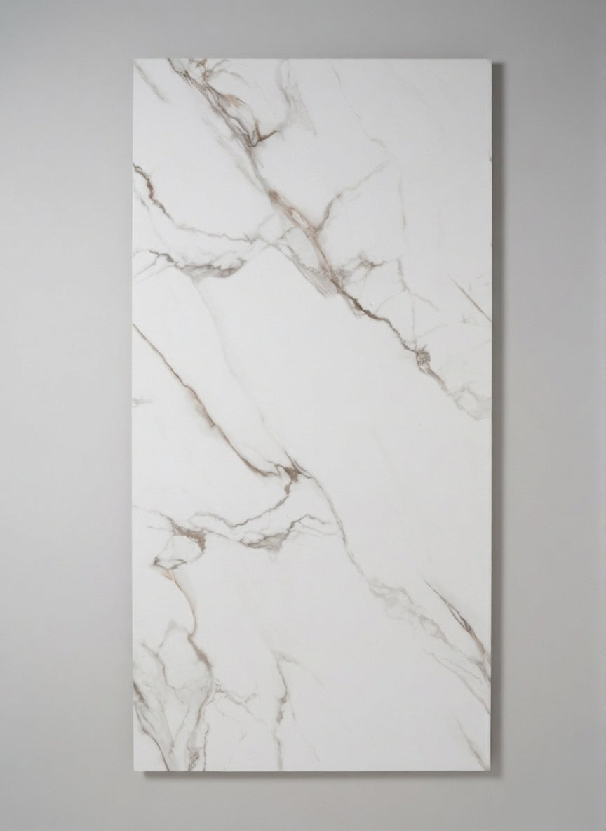 Hany Jade - Marble Bamboo Veneer Panels with Gray Veins - 8x4 Feet